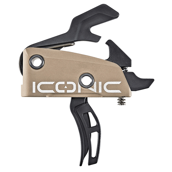 RISE ICONIC DUAL-BLADE TWO-STAGE TRIGGER FDE - Hunting Accessories